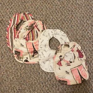 Set of 4 New Bibs French Motif